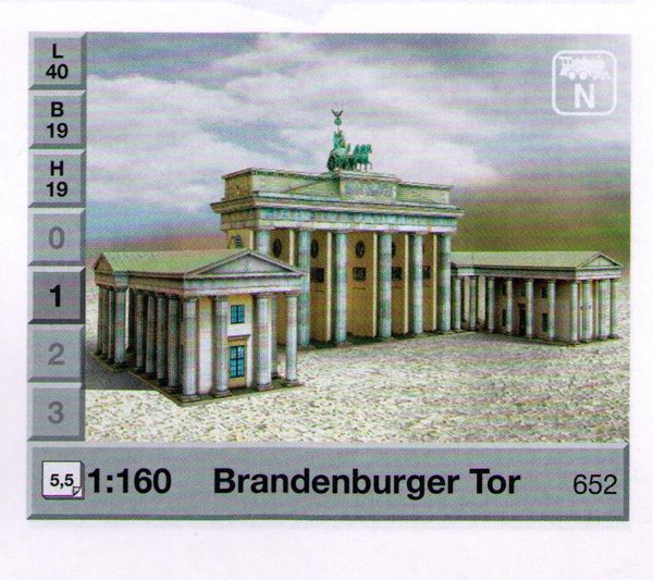 "Brandenburger Tor" Kartonbausatz, Nr. 652