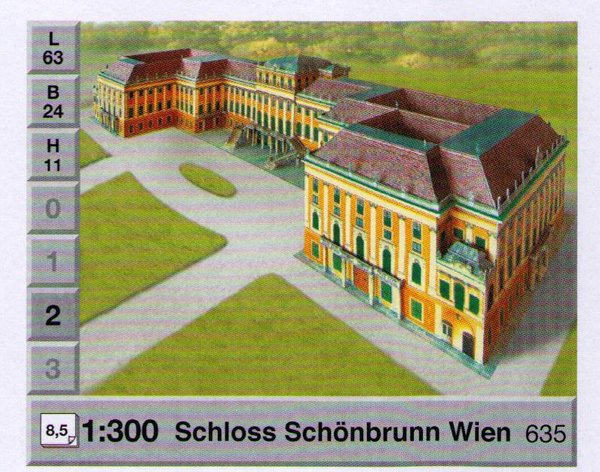"Schloss Schönbrunn" Kartonbausatz, Nr. 635