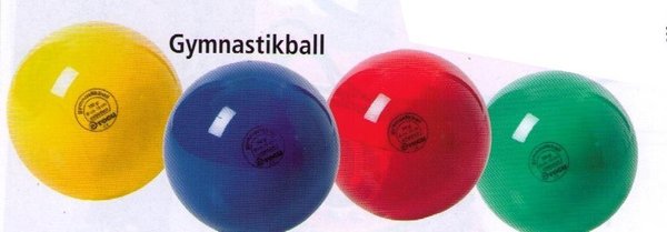 Gymnastik-/Spielball Standard 16 cm, farbig sortiert, Nr. 30402