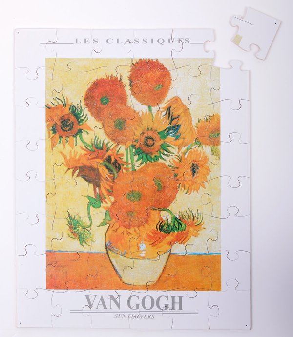 Holzpuzzle für Senioren  -  Van Gogh-Sonnenblumen